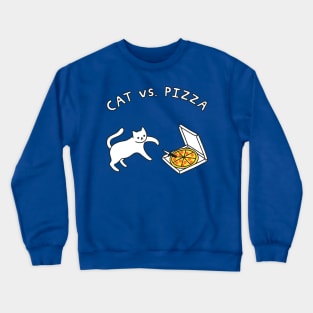 Cat Vs Pizza Crewneck Sweatshirt